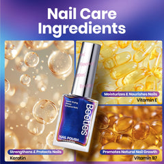 Beetles Chrome Nail Polish Base Adhesive highlights smooth prep for even results