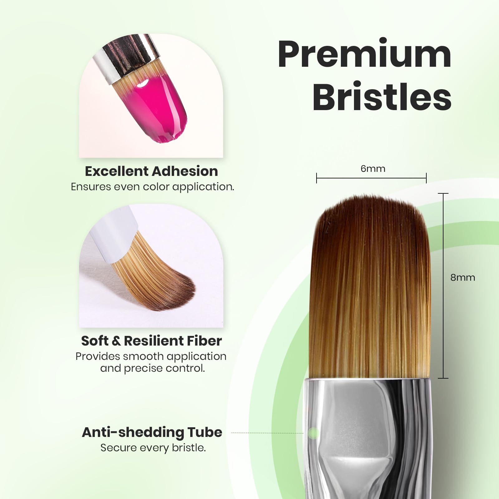 Beetles Clean-Up Brush with cap protects bristles and extends life.