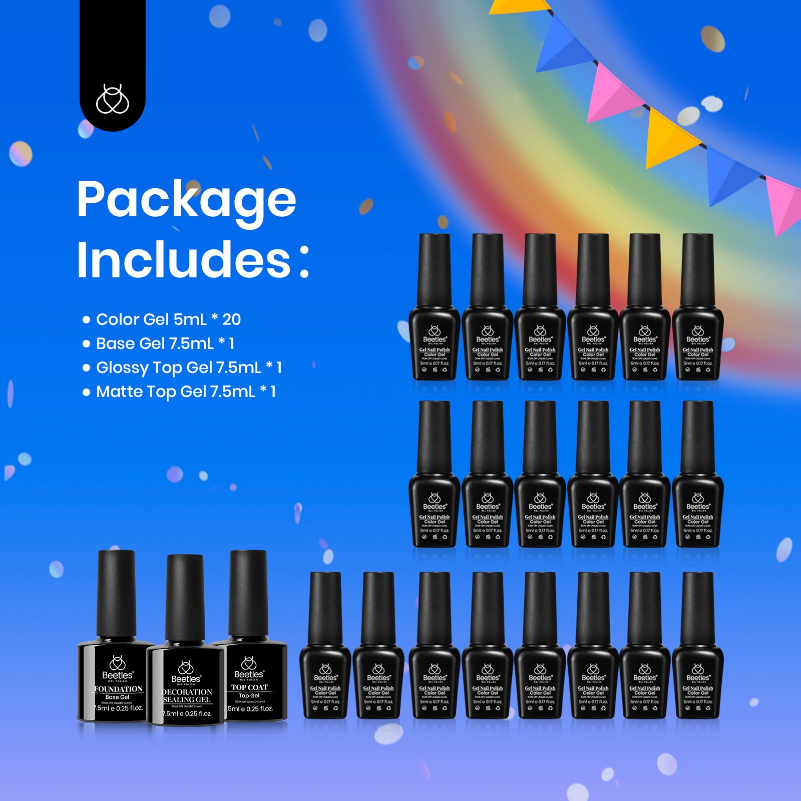 Beetles color-swatches 20-shade palette enables quick shade matching
