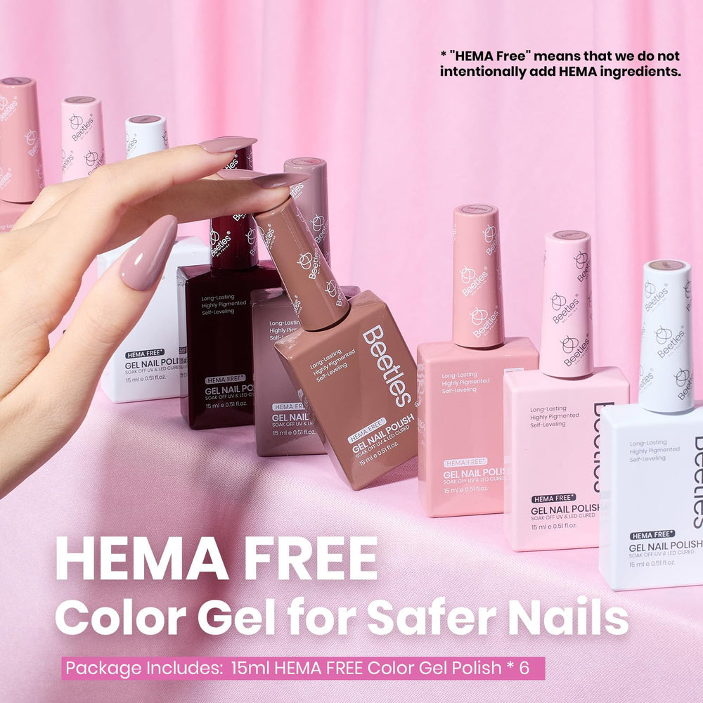 Beetles creamy beige nude gel polish for smooth, timeless nails