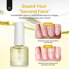 Beetles Cuticle Oil brush-application highlights precise delivery for nourishing cuticles.