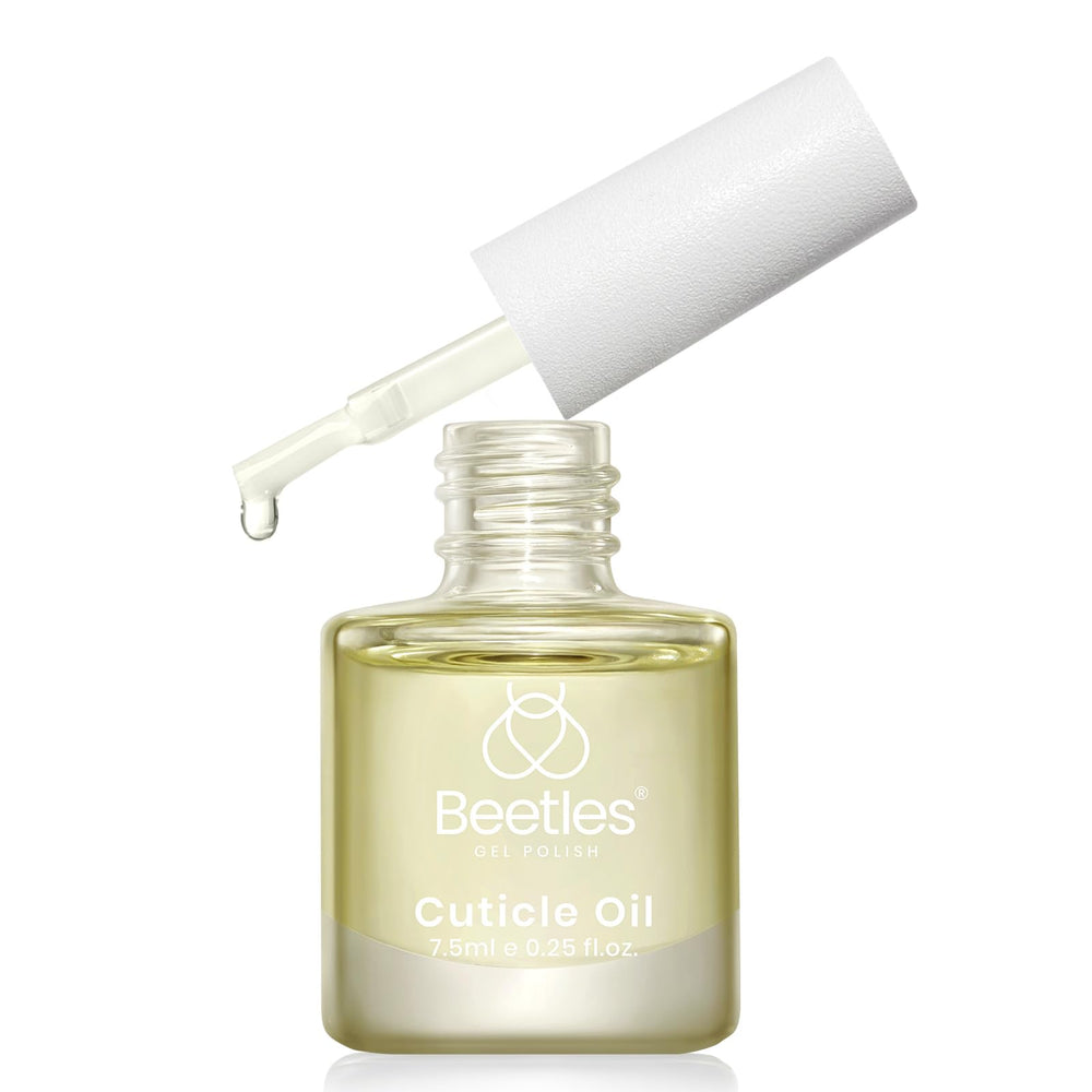 Beetles Cuticle Oil salon-finish highlight a spa-like home manicure result.