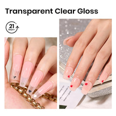 Beetles Dip Powder Clear base layer French edge highlights easy French manicure possibilities