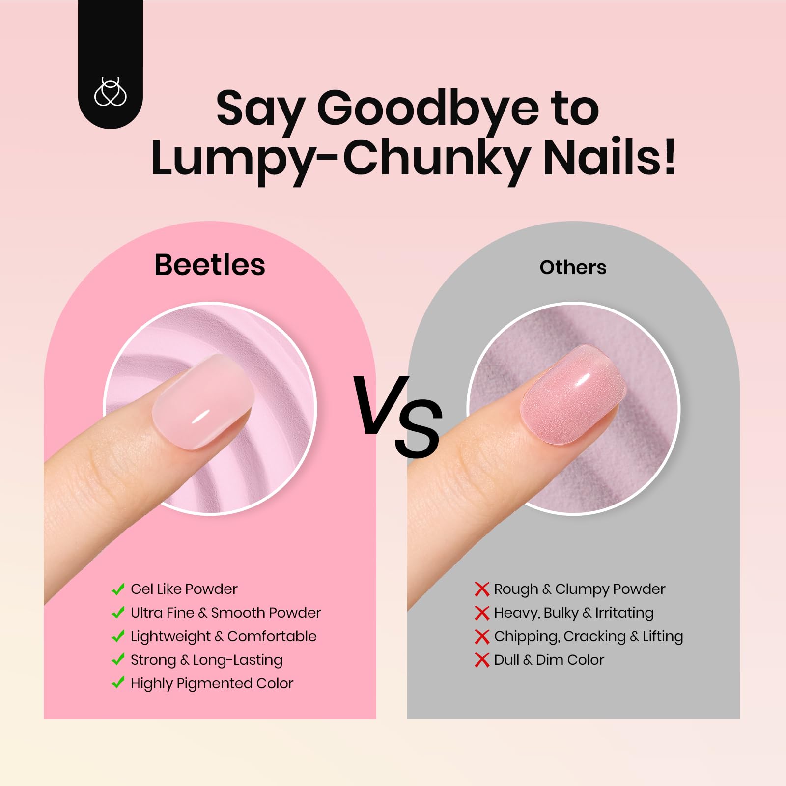 Beetles Dip Powder cruelty-free and low-odor safety features