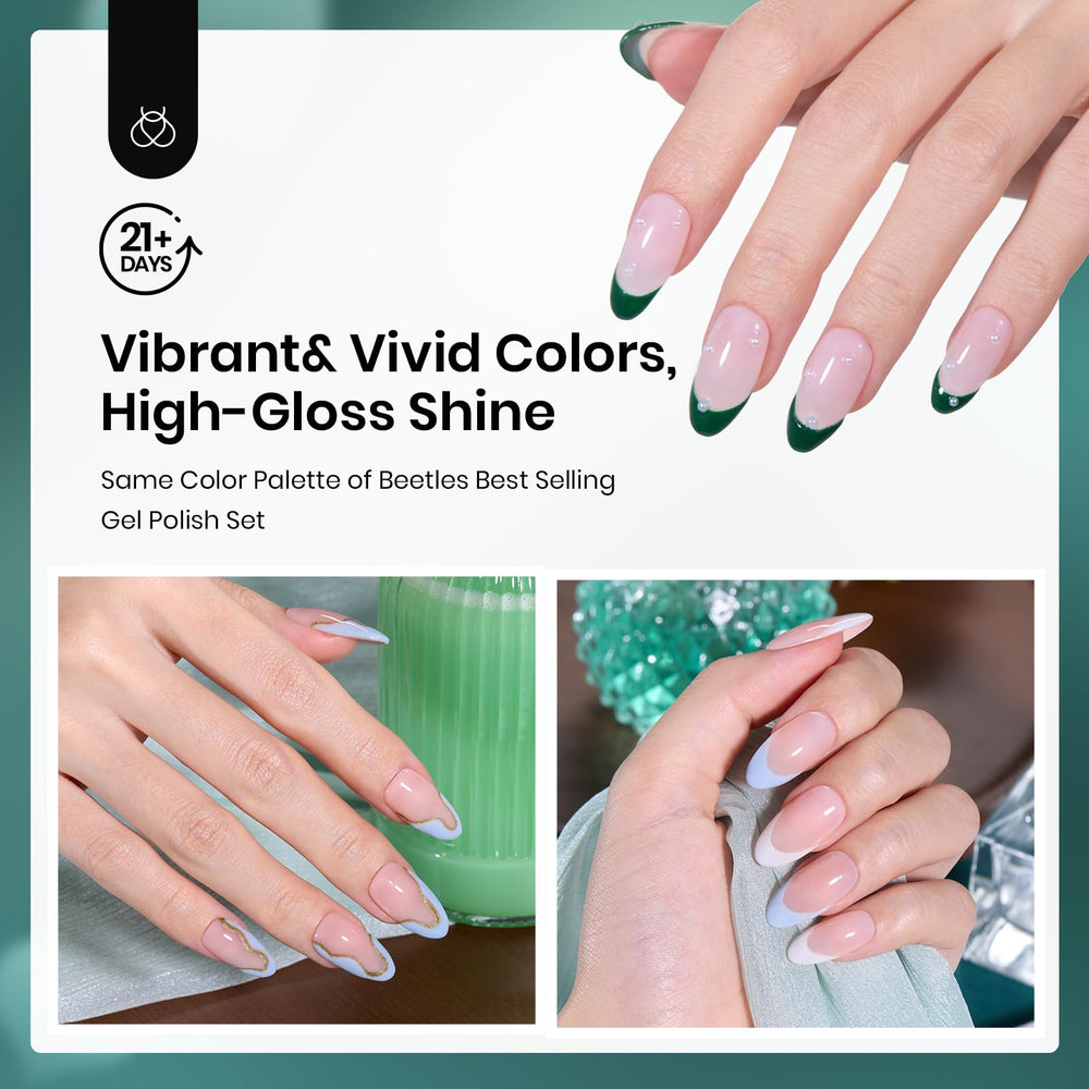 Beetles Dip Powder Kit long-lasting glossy finish on nails