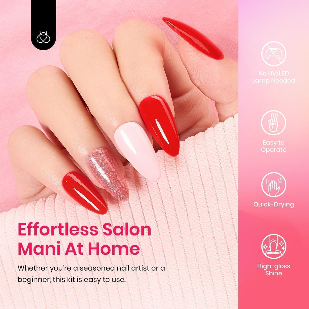 Beetles Cuticle Oil included for moisture and healthier-looking nails.