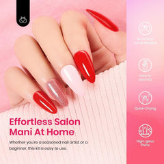 Beetles Cuticle Oil included for moisture and healthier-looking nails.