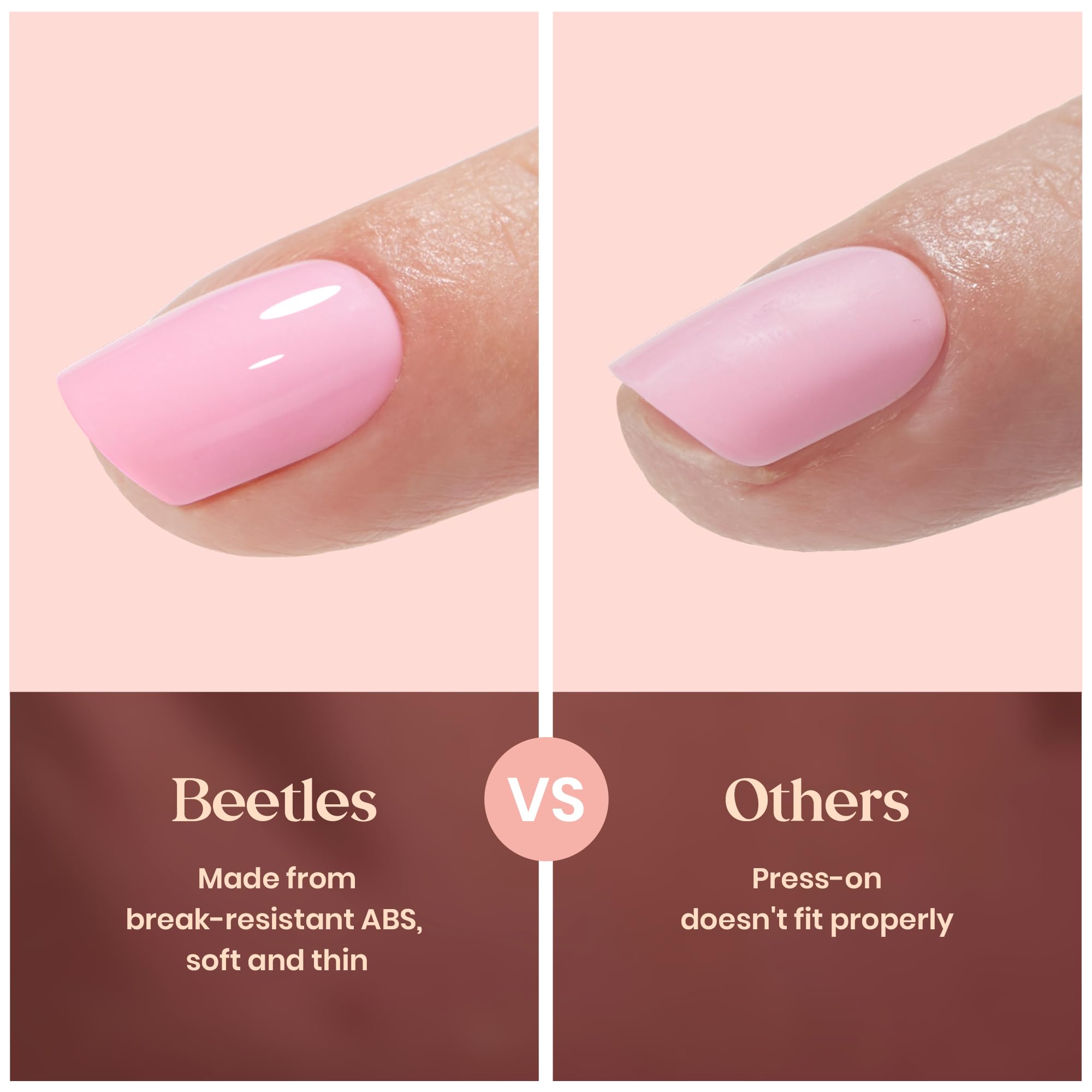 Beetles glitter nails option close-up for shine and style.