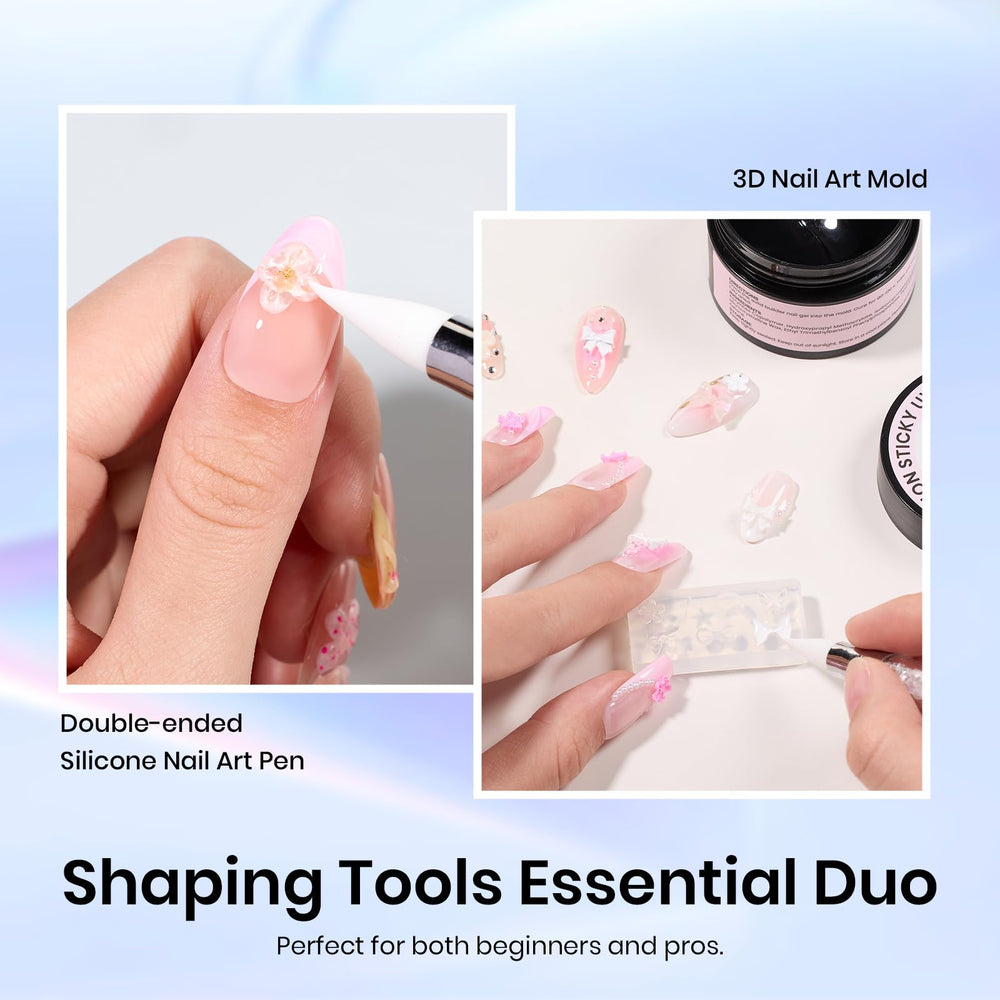 Beetles dotting tool with flowers bowknot mold for delicate accents.