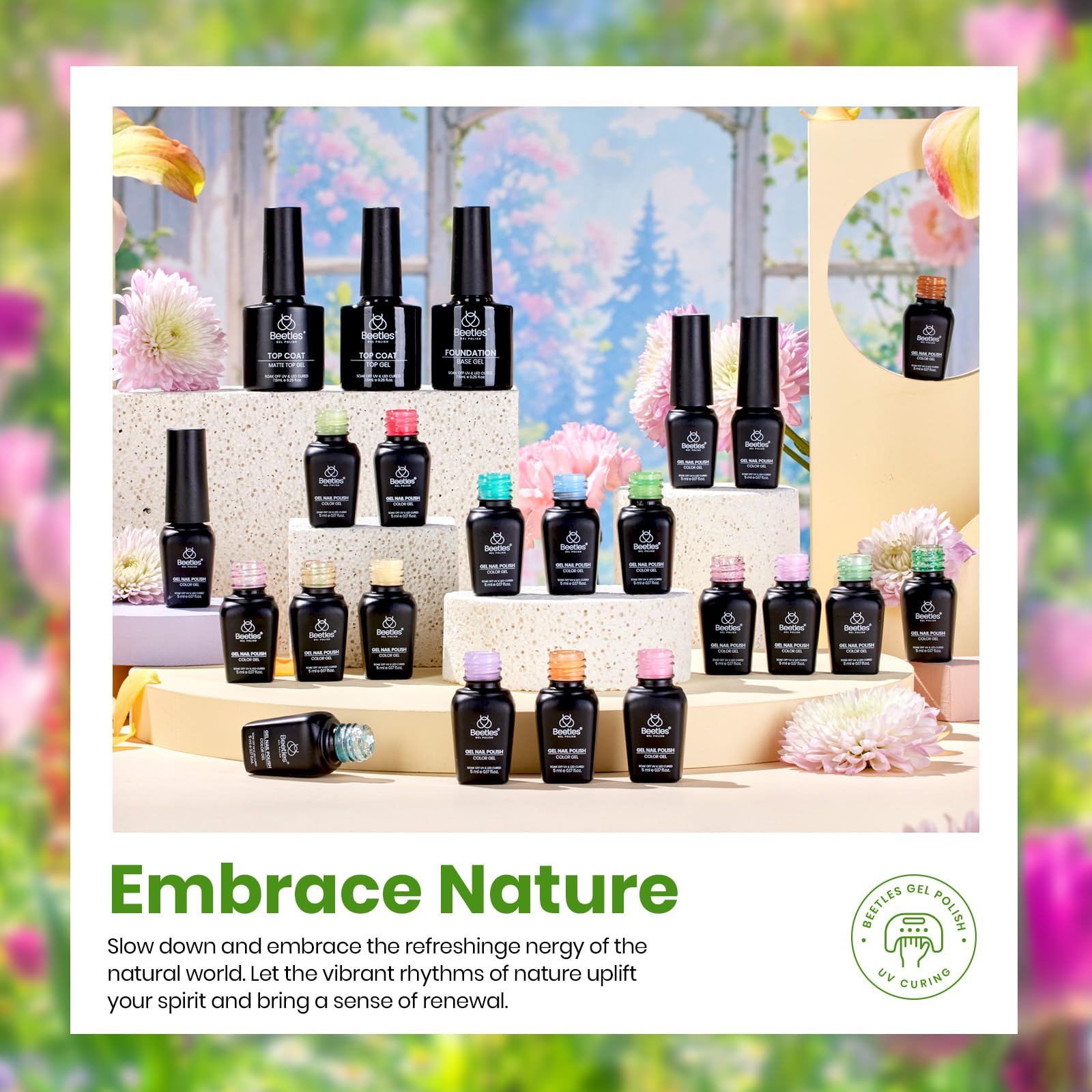 Beetles Dried Flower accents elevate nail art with texture and elegance.