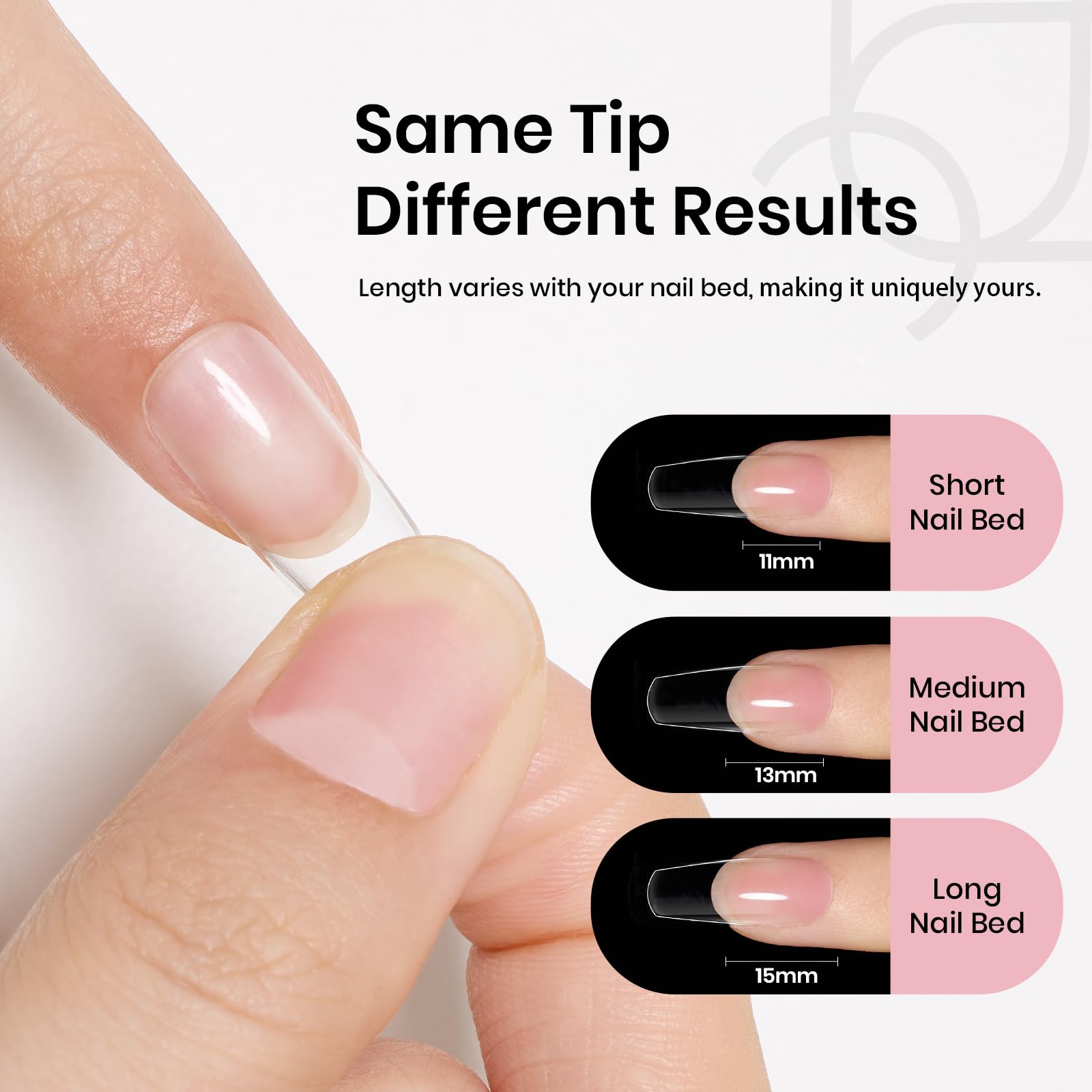 Beetles durable gel nail tips offer break-resistant base.