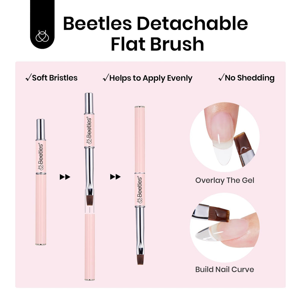 Beetles natural nail-strengthening base coat for healthy-looking extensions.