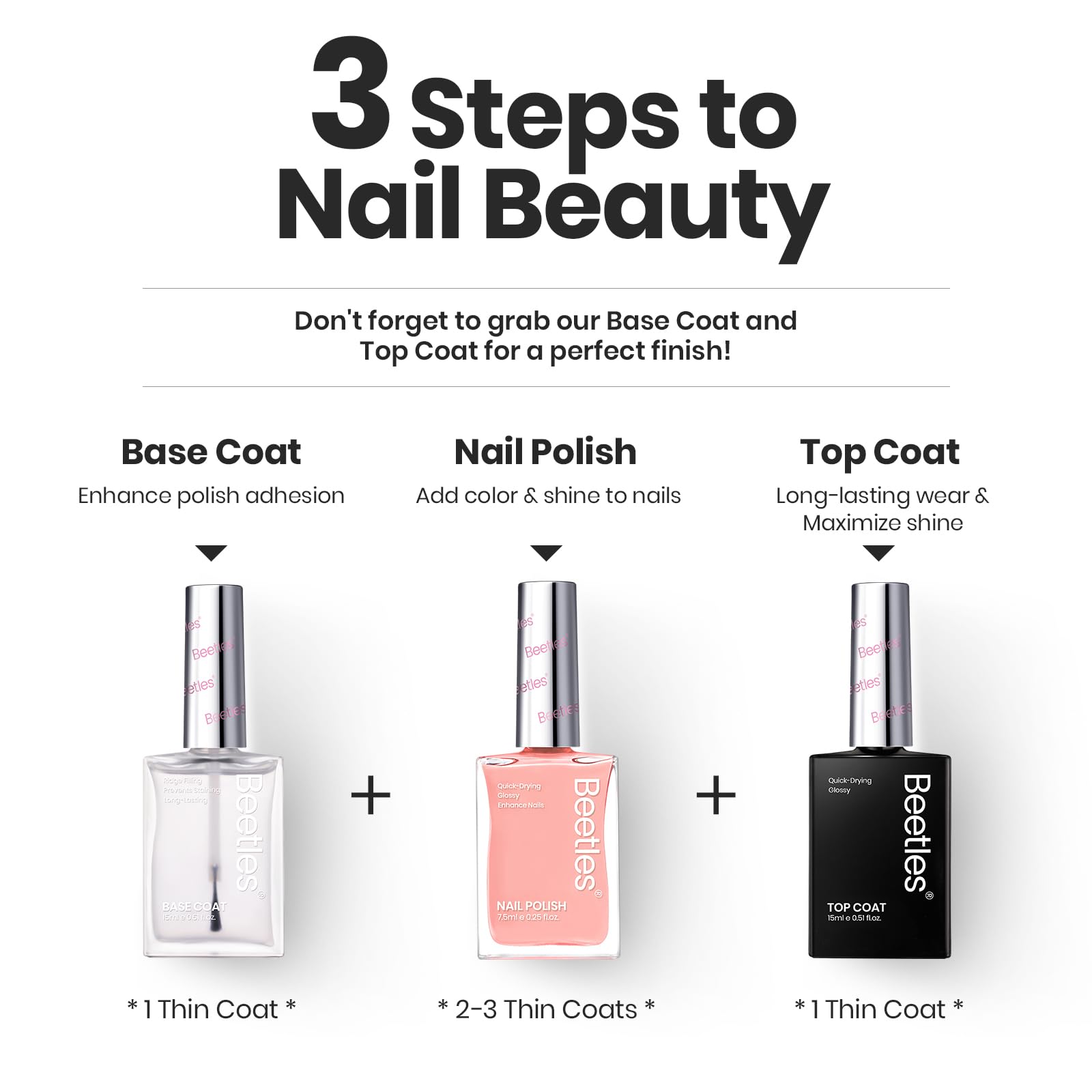 Beetles Easy-remove formula showing clean removal without nail damage