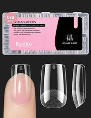 Beetles Etch-X square short bundle shows durable nails for lasting wear