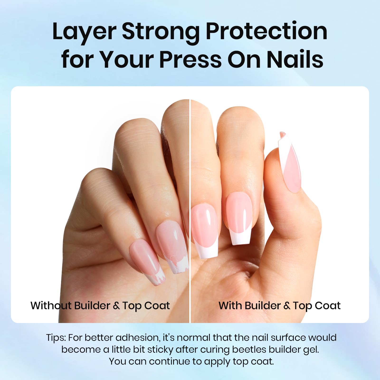 Beetles Extra Glossy Top Coat No-Wipe delivers vivid shine with protection.