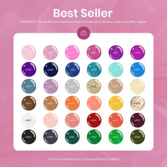 Beetles Fall Gel Nail Polish Set color palette image highlights versatile shades for everyday and festive looks.
