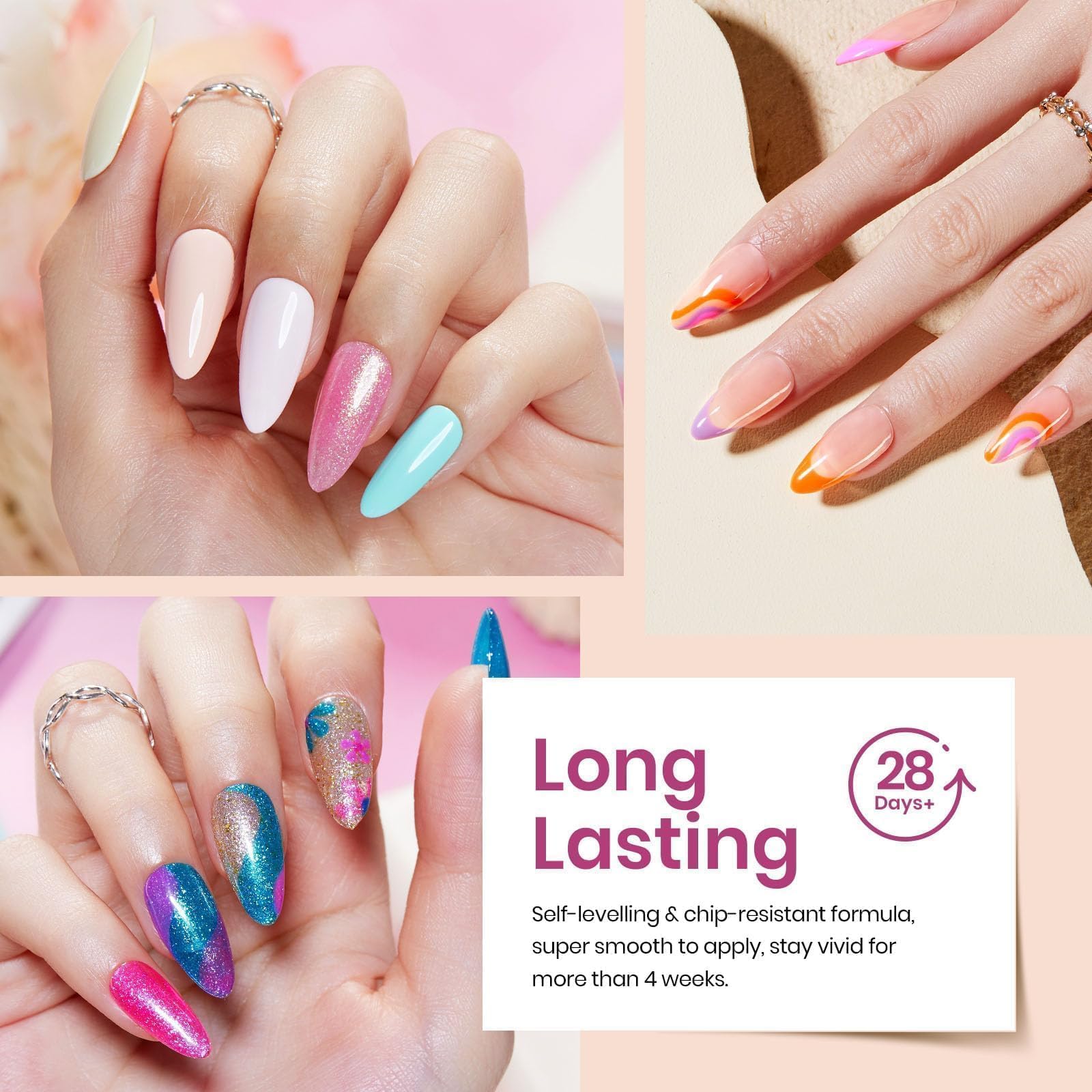 Beetles Fall Gel Set top coats image signals glossy and matte options for customizable finishes.
