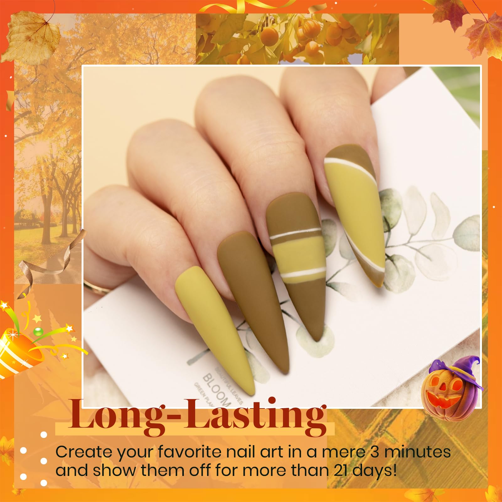 Beetles Fall Gel Polish Set red shade for classic manicures and gloss finish