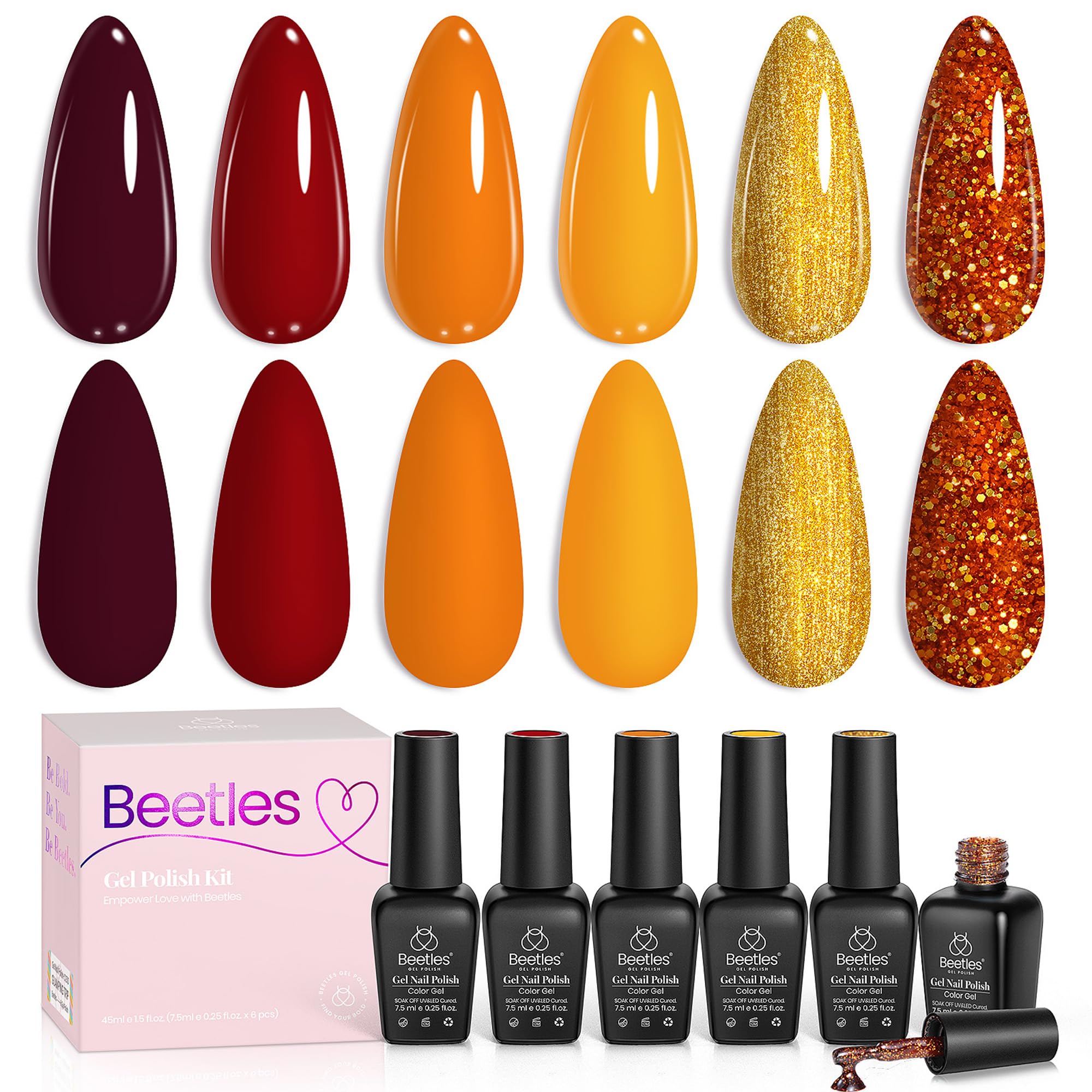 Beetles Fall Nail Art Ideas setup inspires easy at-home manicure projects.