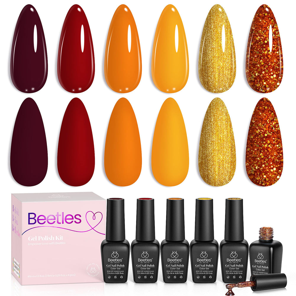 Beetles Fall Nail Art Ideas setup inspires easy at-home manicure projects.