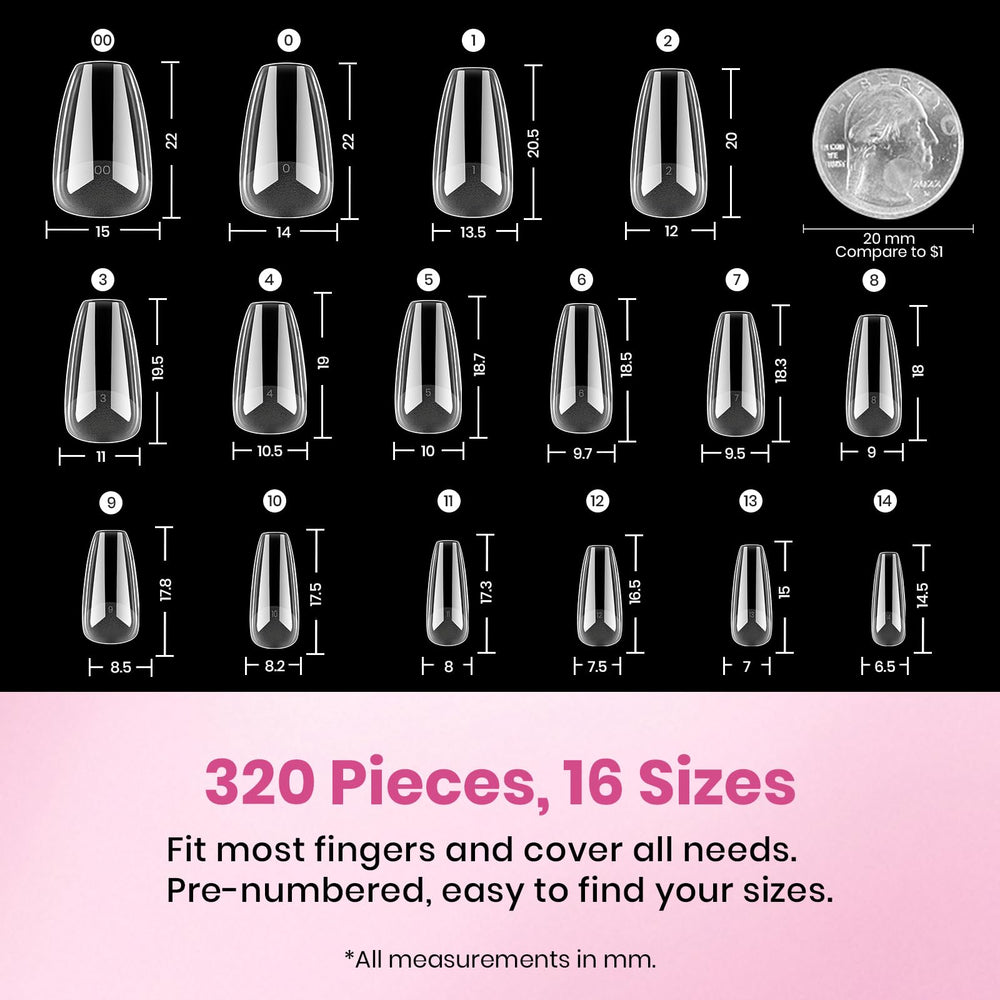 Beetles Flat-X coffin tips application guide image for beginner-friendly nails