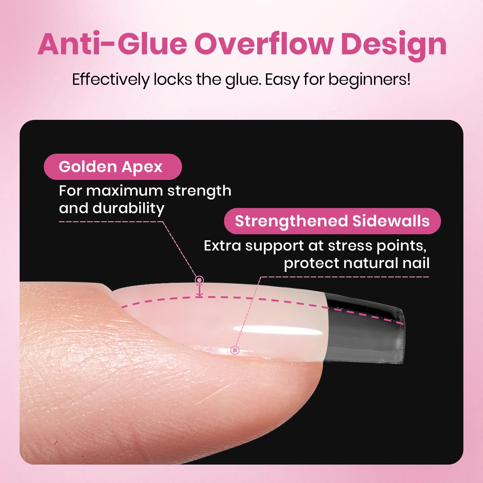 Beetles Flat-X coffin tips in nail-art setup for DIY designs