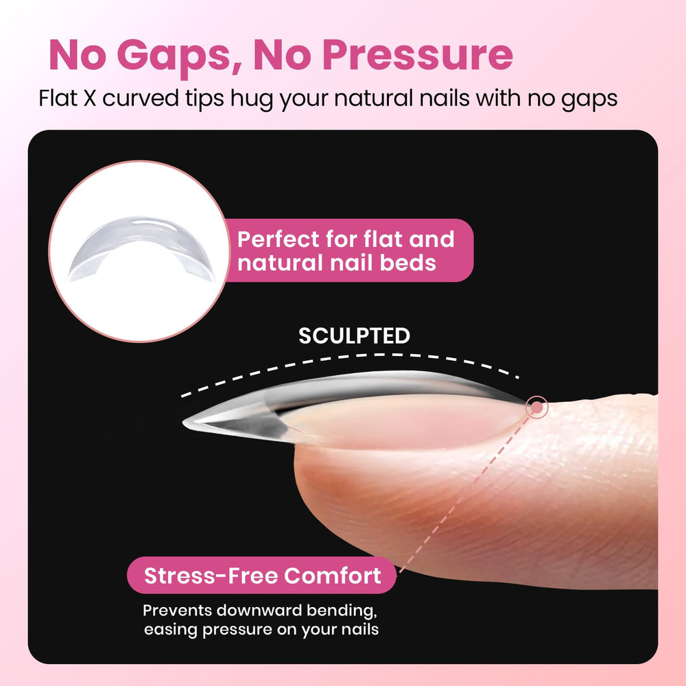 Beetles Flat-X adhesion detail emphasizes strong bond with natural nails