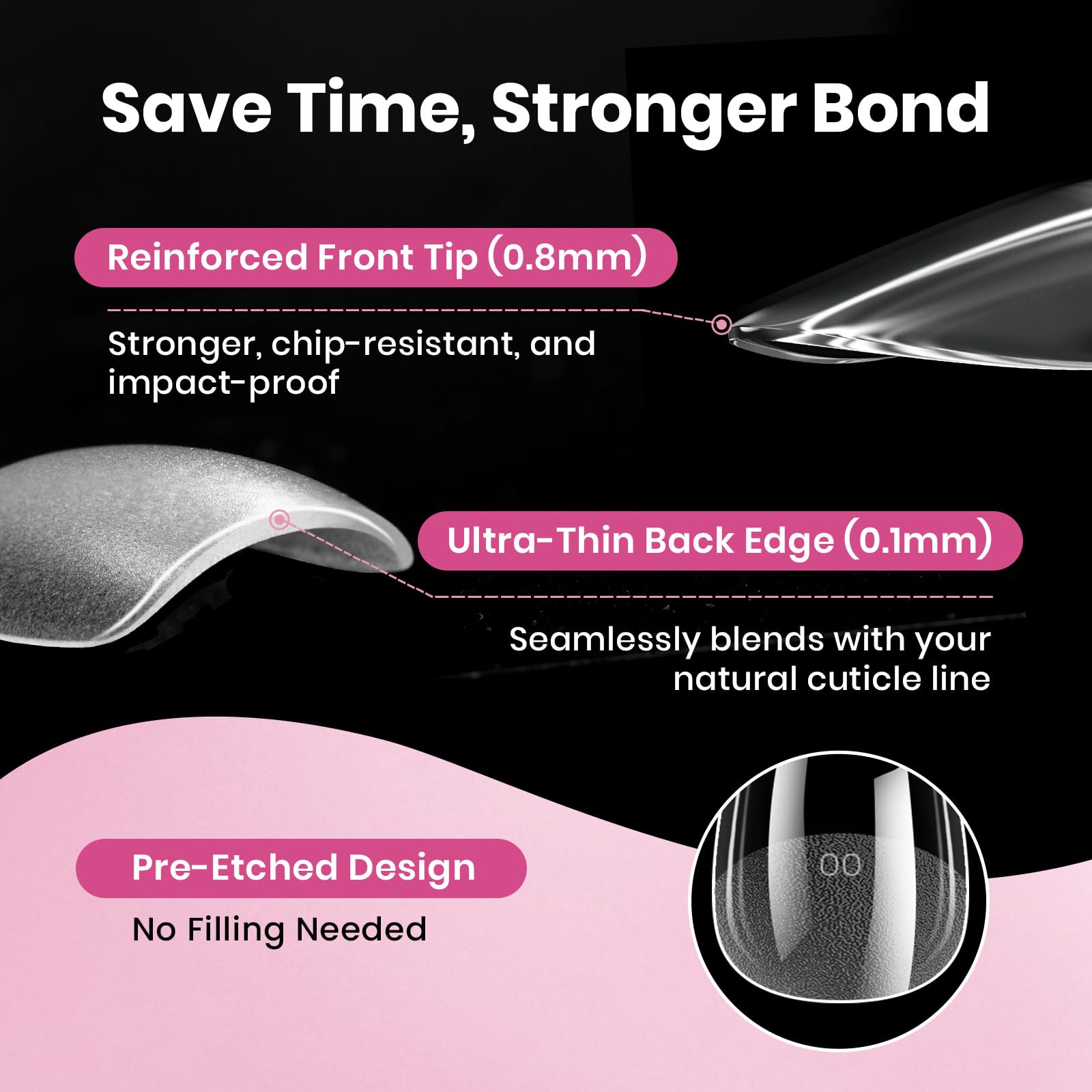 Beetles Flat-X DIY-extension shot demonstrates easy at-home nail extensions