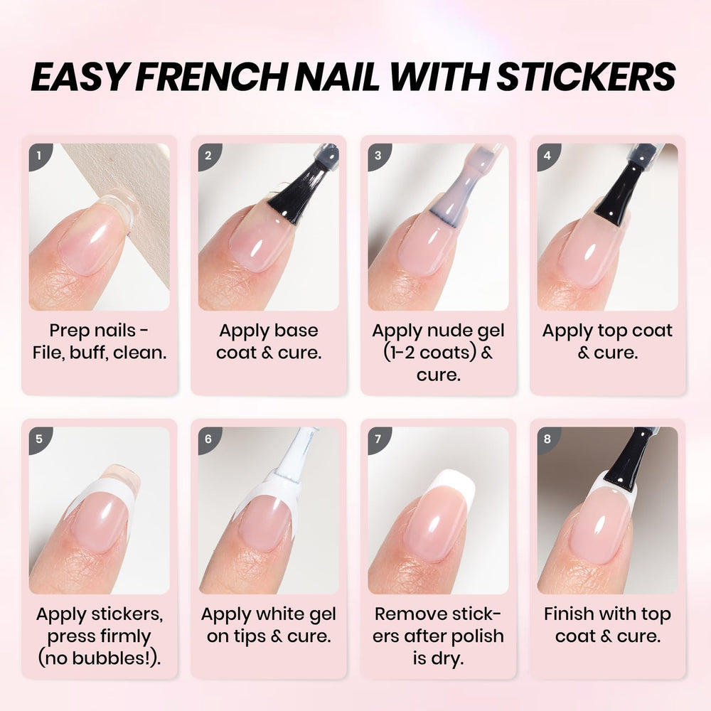 Beetles French Gel Polish Set salon use ready nails at workstation