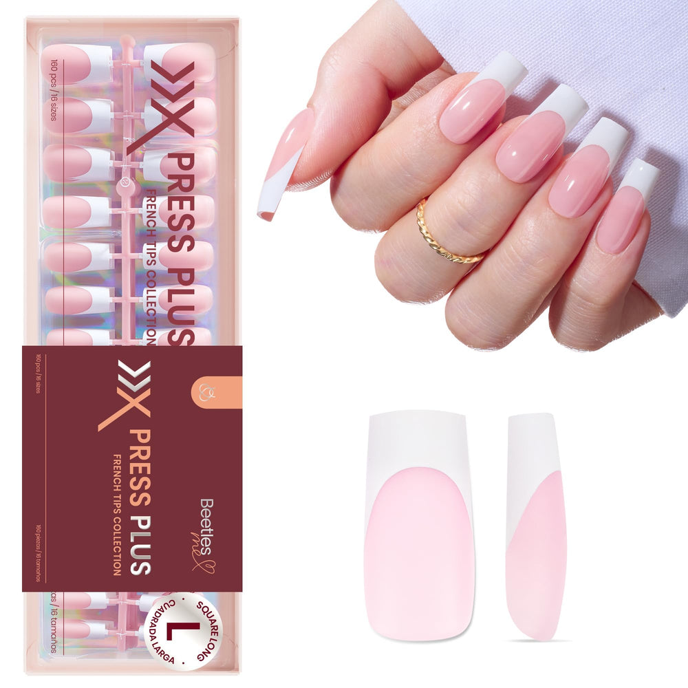 Beetles French Tip Press-On Nails note odor and ventilation during initial use