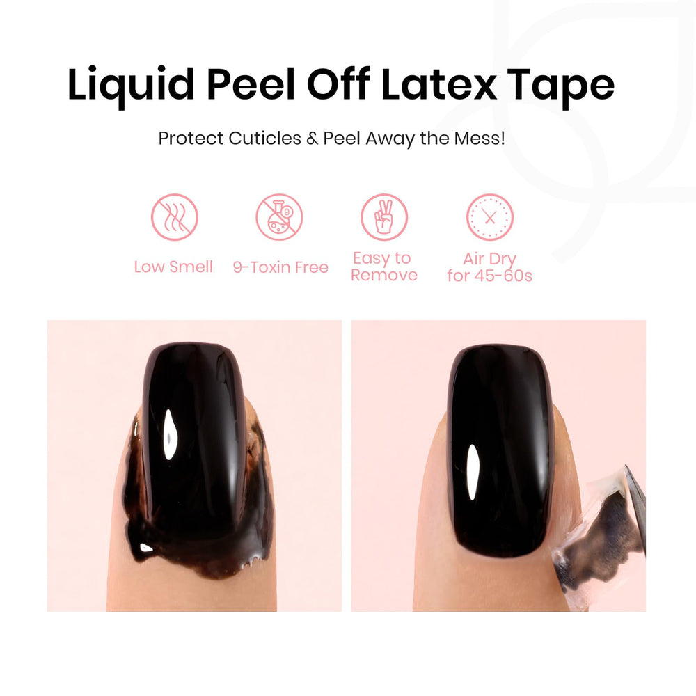 Beetles French Tip Tool UV lamp cure guidance for proper drying.
