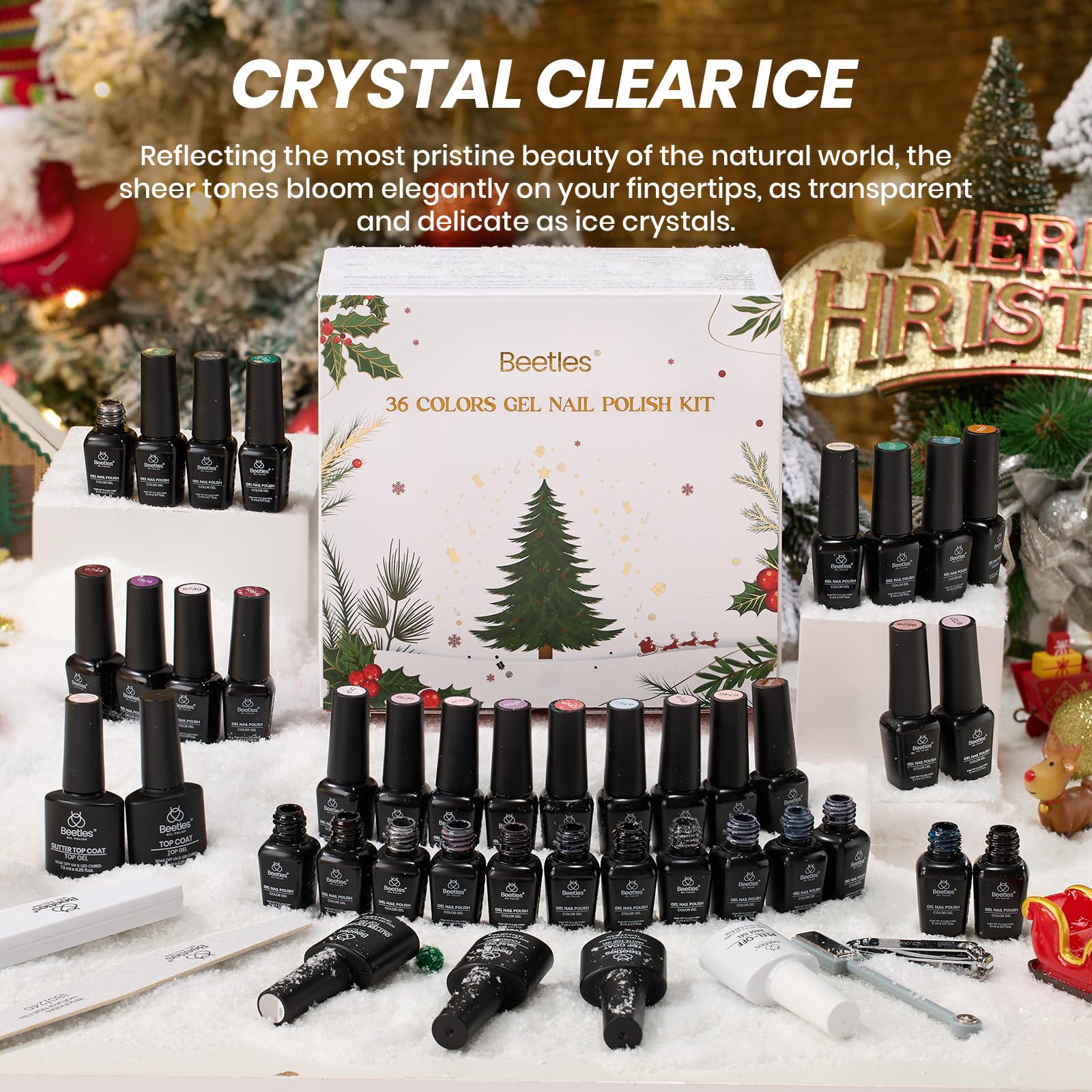 Beetles Frostglaze Veil cat-eye swatch demonstrates shimmering depth for festive nail art.