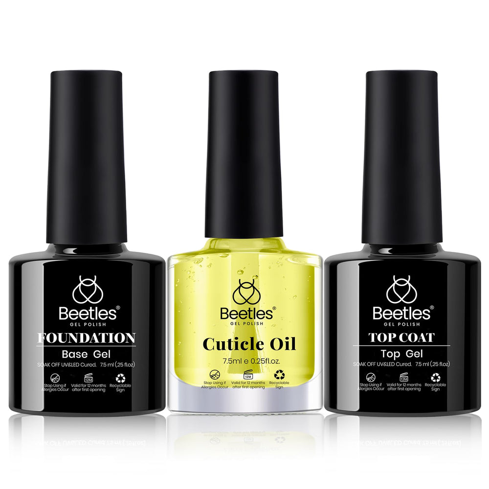 Beetles gel base coat 7-5ml bottle for strong nail adhesion and smooth color
