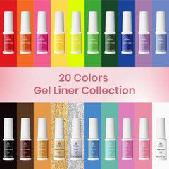 Beetles Gel Liner Set with built-in brush enables quick, clean detailing without extra tools