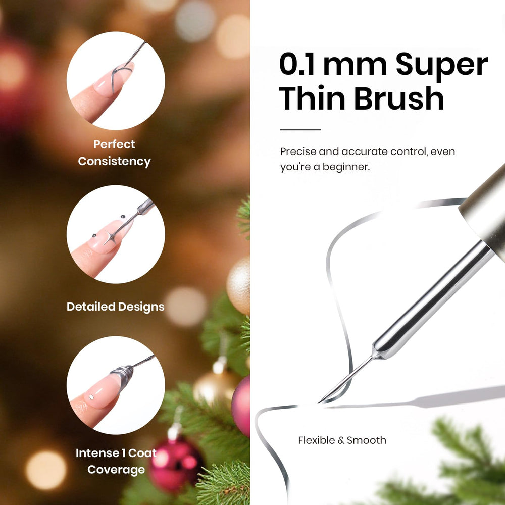Beetles gel liner precision brush-tip image for smooth one-stroke application.