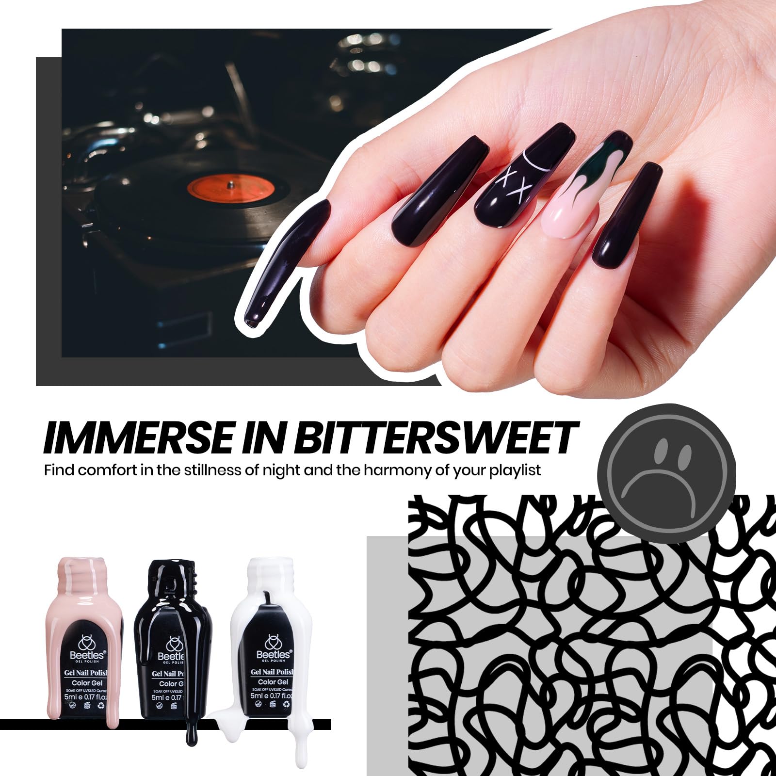 Beetles glitter top coat adds sparkling accents for statement nails