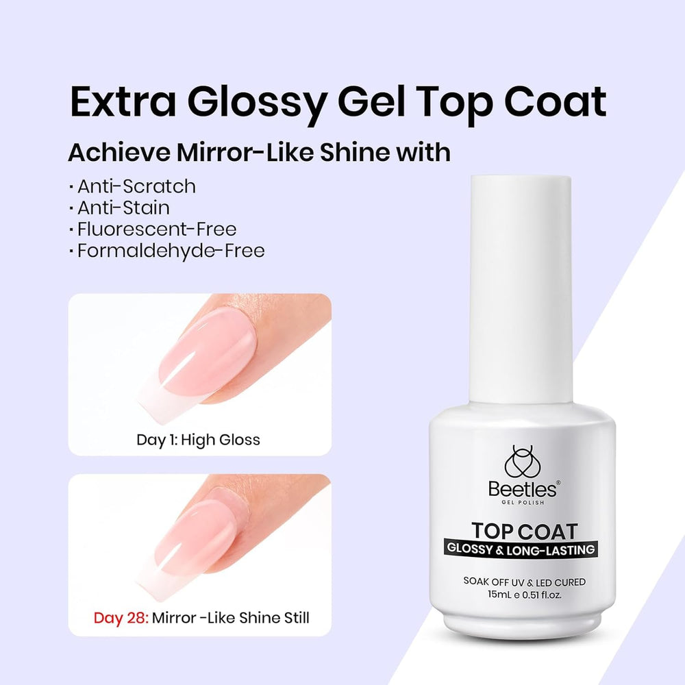 Beetles Gel Nail Glue Kit application brush shown for precise coating