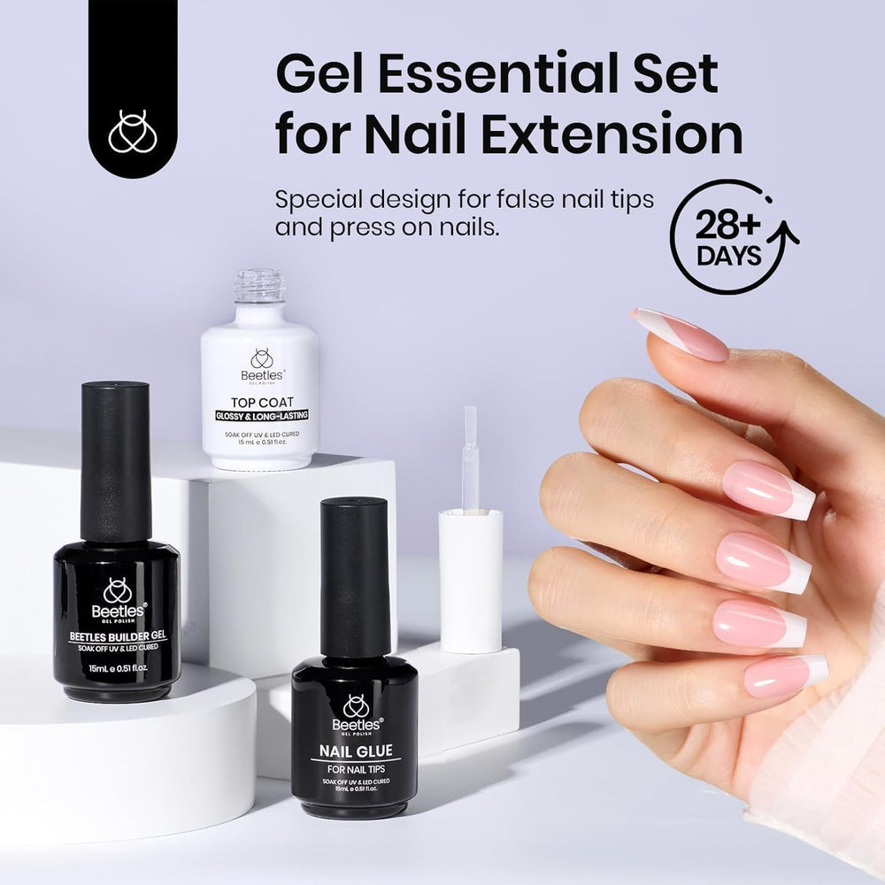 Beetles Gel Nail Glue Kit crystal-clear gel for encapsulation and nail art