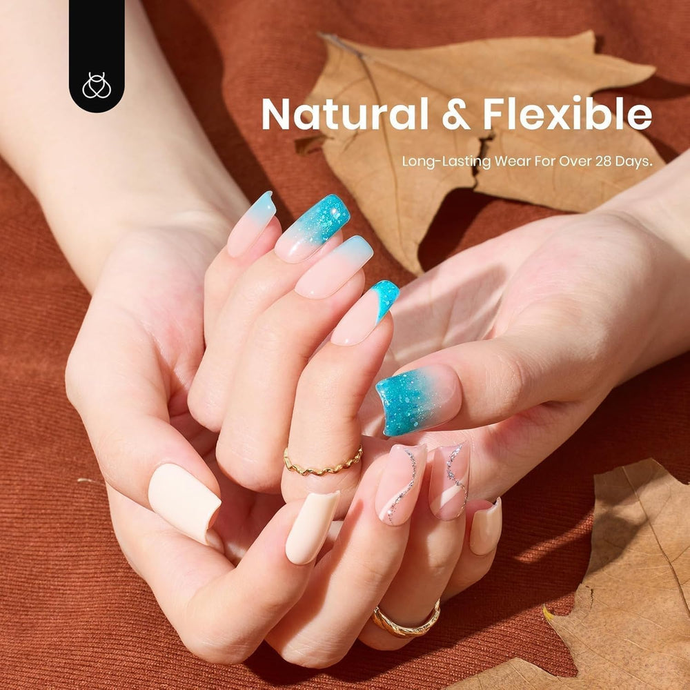 Beetles Gel Nail Kit includes 12 sizes for precise finger fit