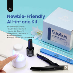 Beetles Gel Nail Kit 240 tips collection for easy size matching.