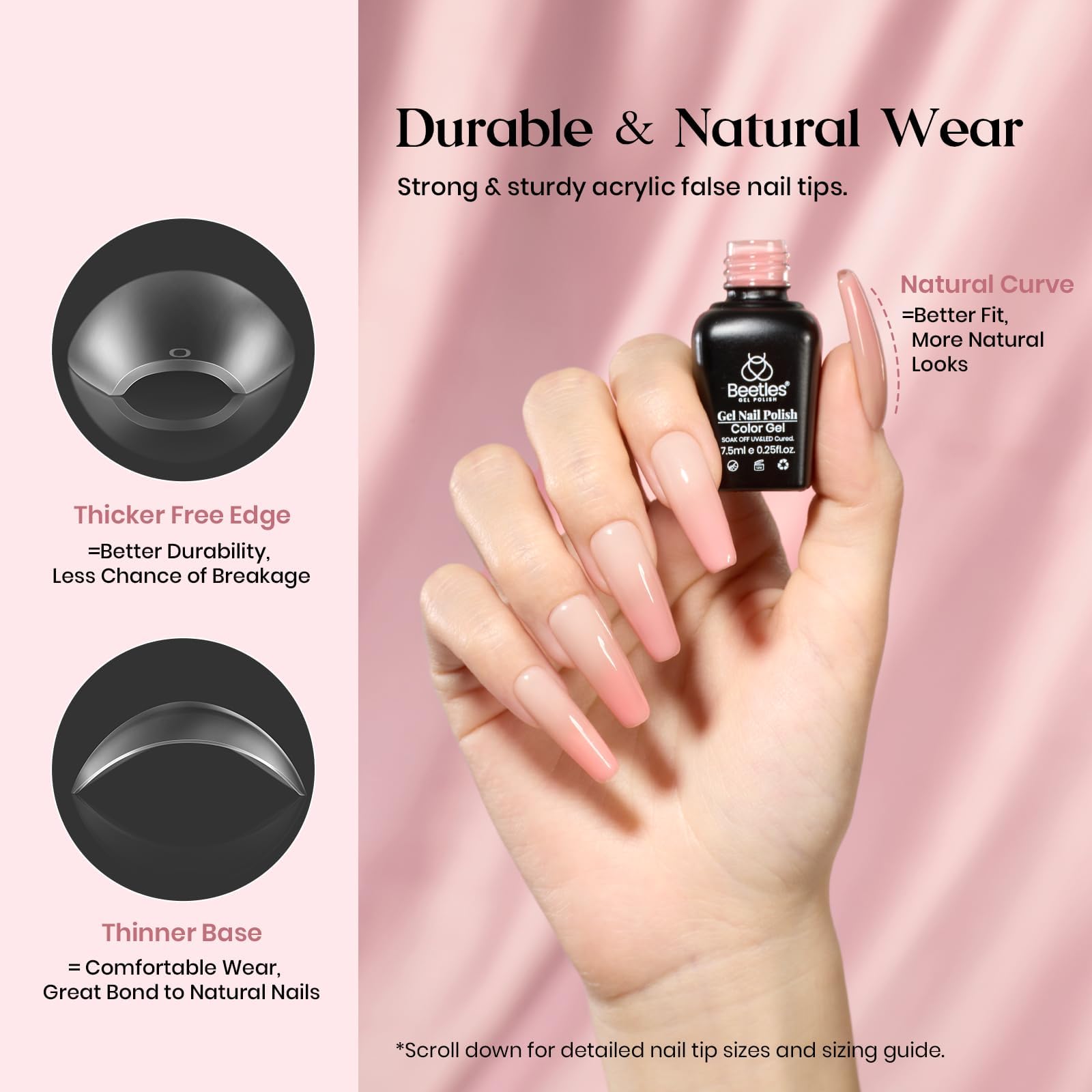Beetles Gel Nail Kit 7.5ml gel for strong adhesion and smooth coverage