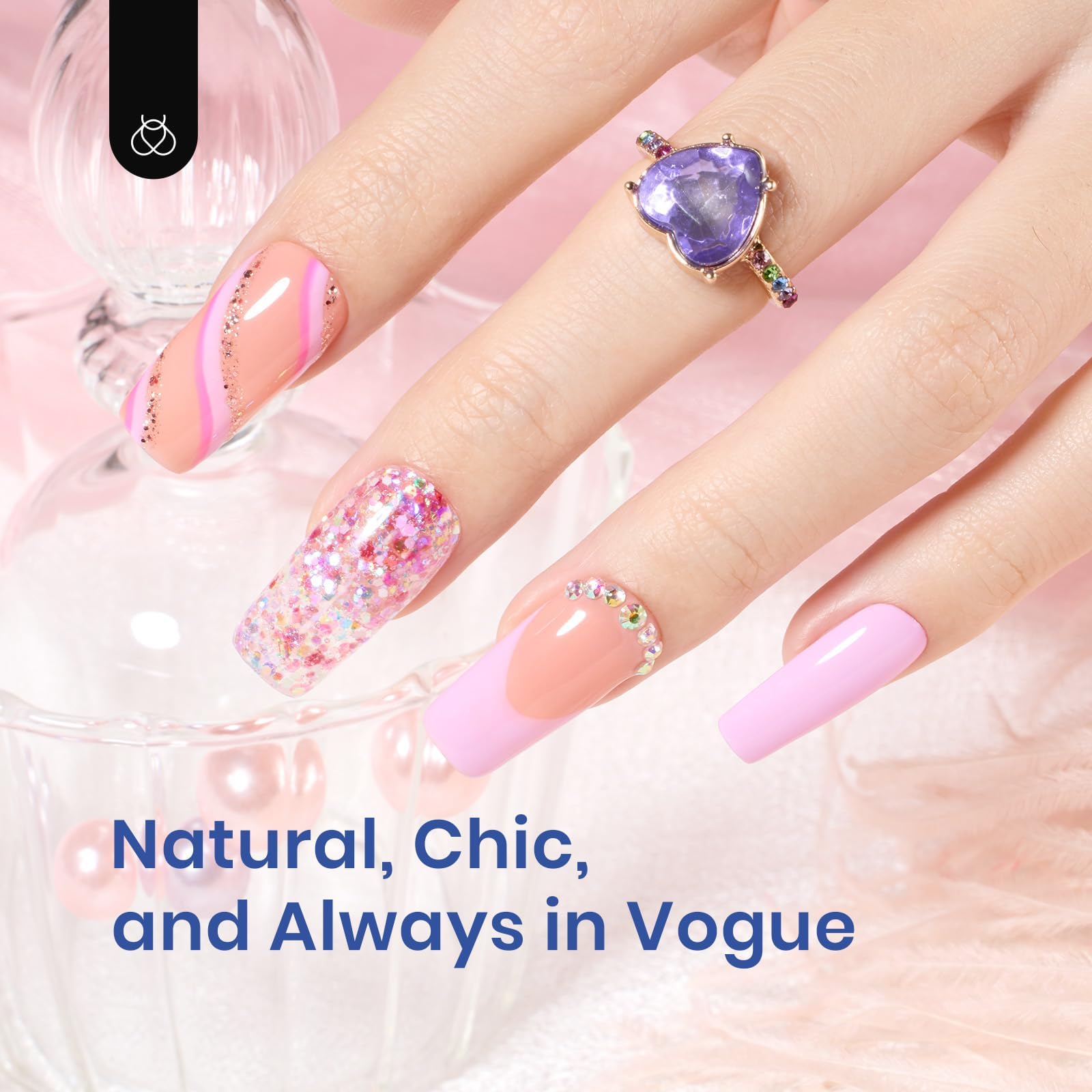 Beetles Gel Nail Kit 7.5ml gel bottle supports smooth application and durability.
