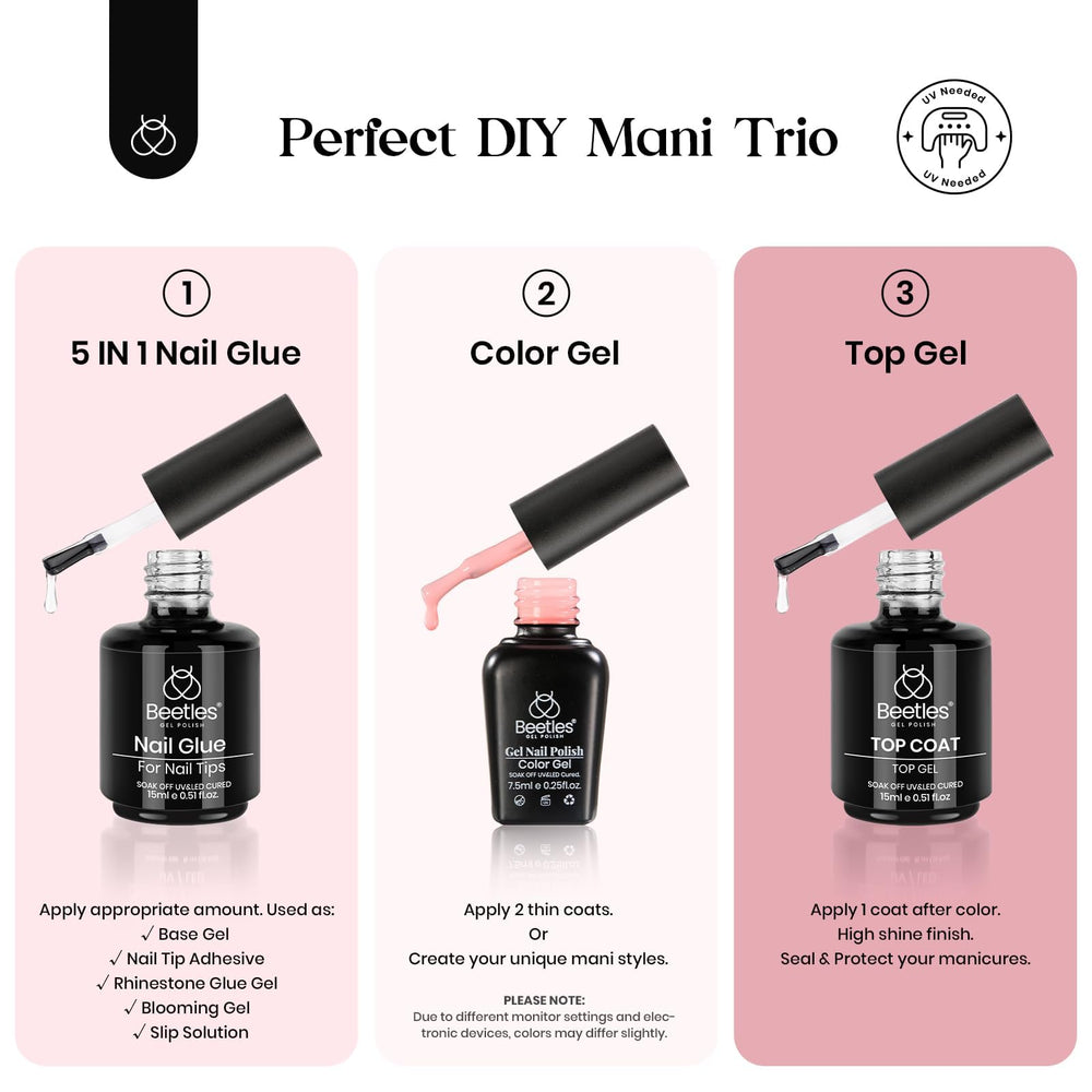Beetles Gel Nail Kit break-resistant extensions for durable wear