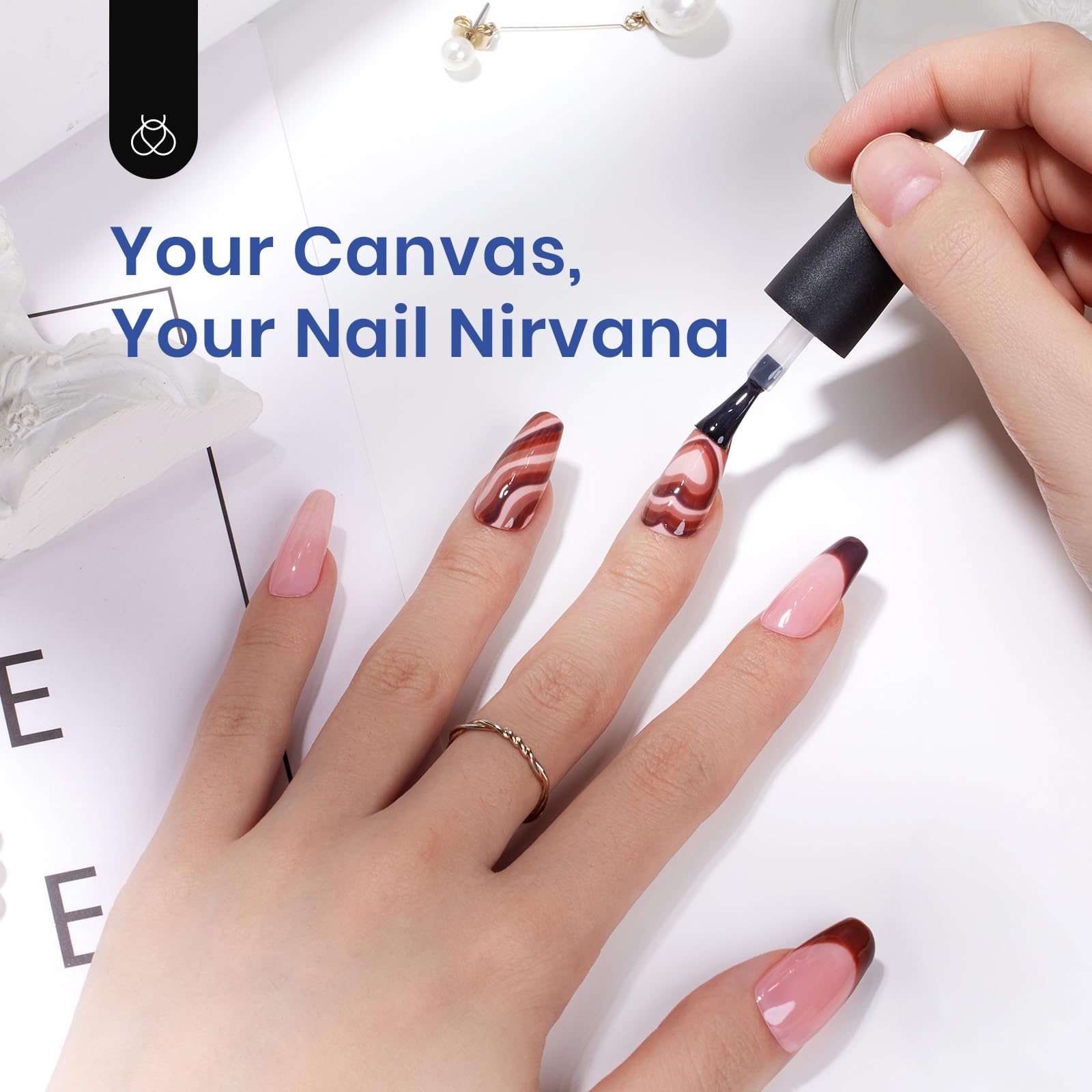 Beetles Gel Nail Kit lamp compatible with all gel polishes.