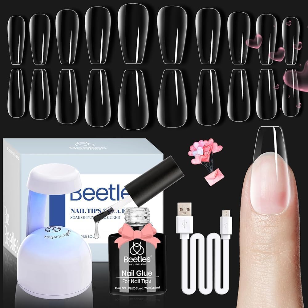 Beetles Gel Nail Kit easy-extension-tips for at-home manicure
