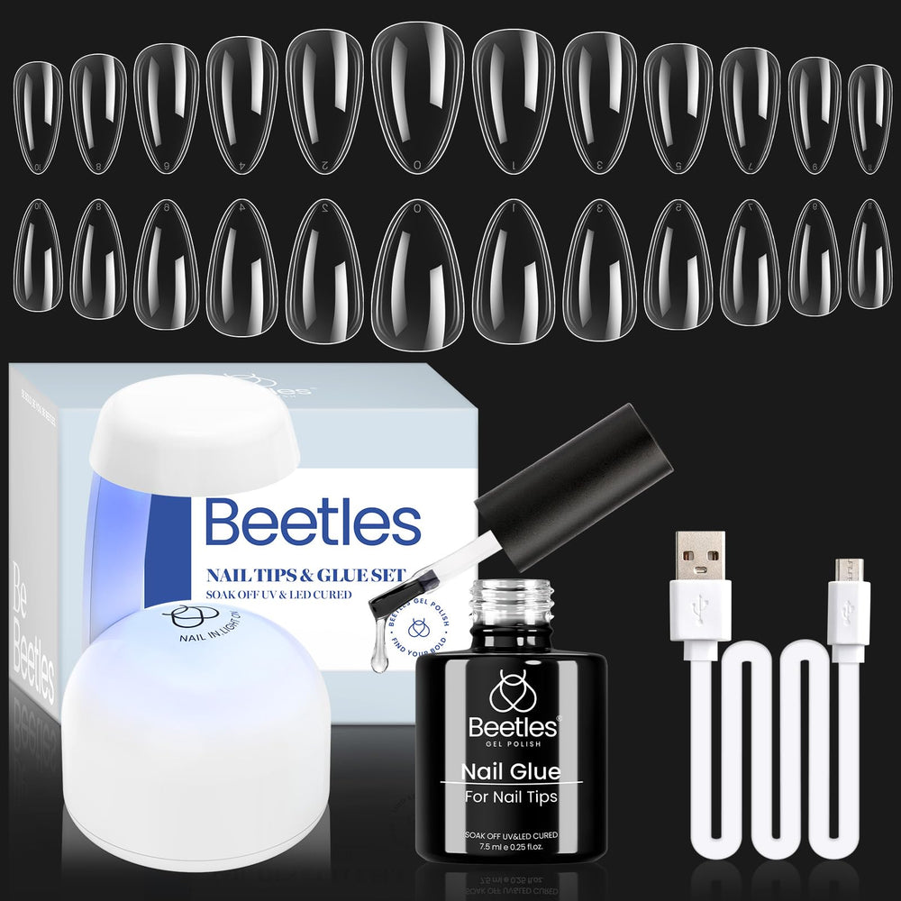 Beetles Gel Nail Kit: lámpara UV-LED mini para curado rápido en casa