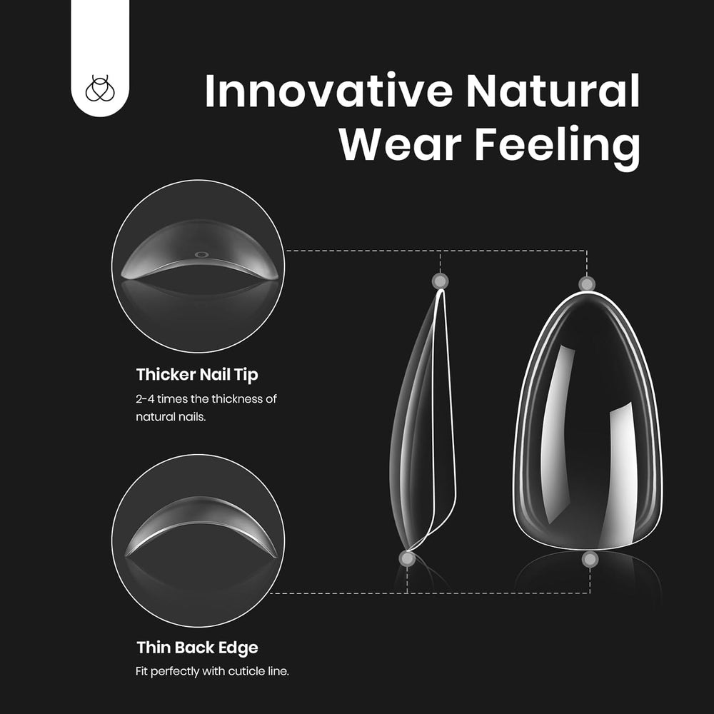 Beetles Gel Nail Kit nails stay durable with lightweight tips.
