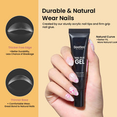 Beetles Gel Nail Kit Short Almond dehydrator and primer prep nails cleanly