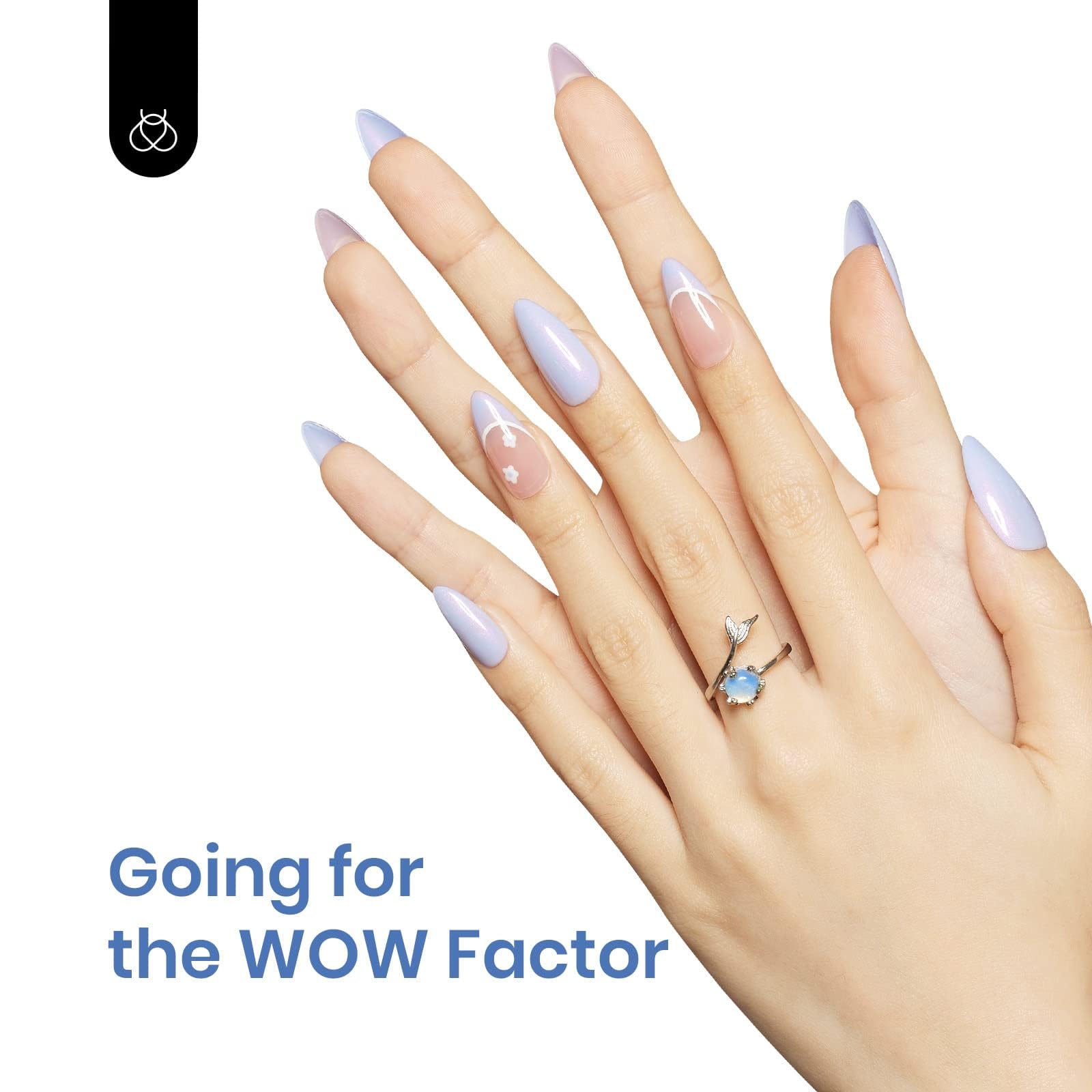 Beetles Gel Nail Polish Aquamarine bottle adds refreshing shimmer for bright nails.