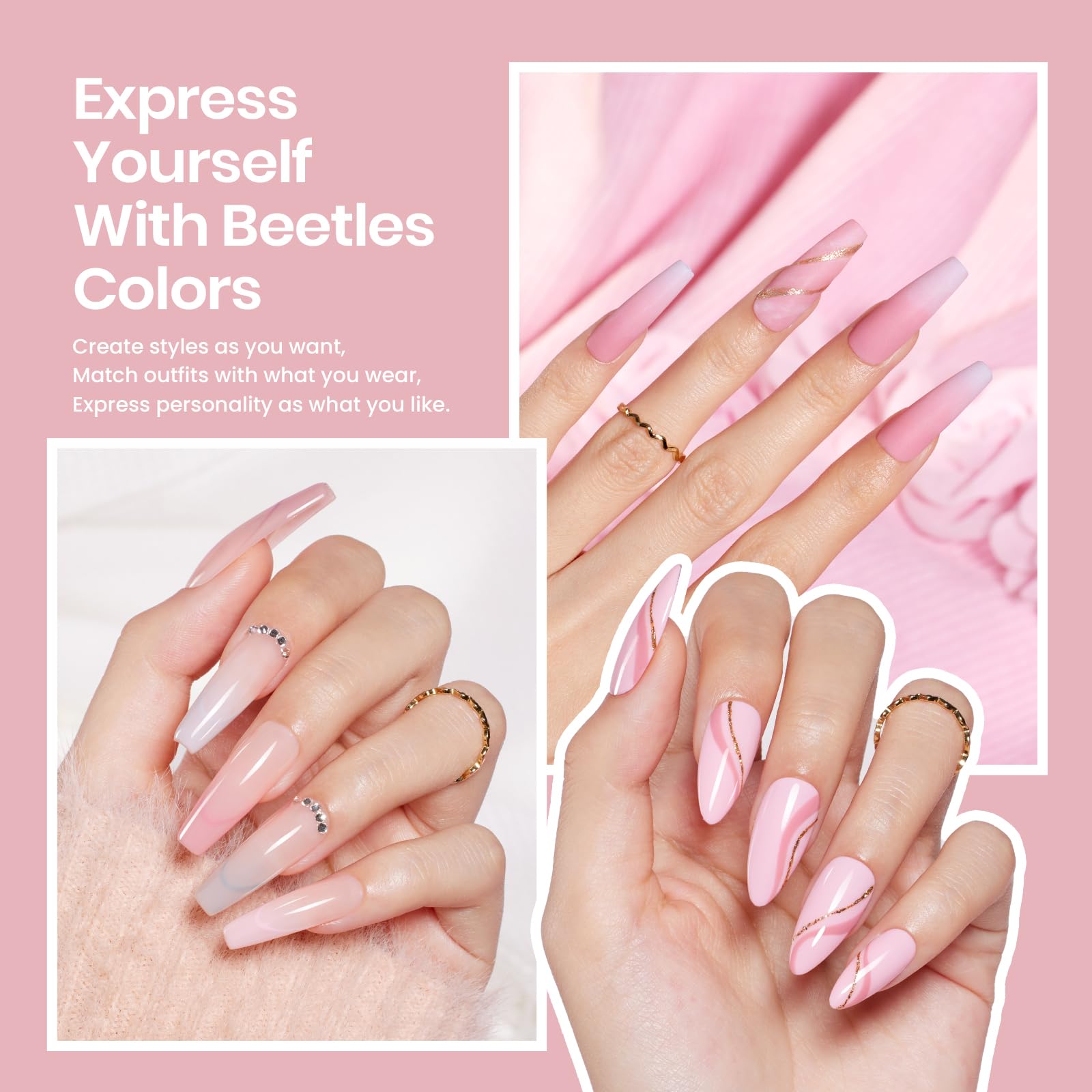 Beetles cuticle tools and buffers aid prep for a professional finish.